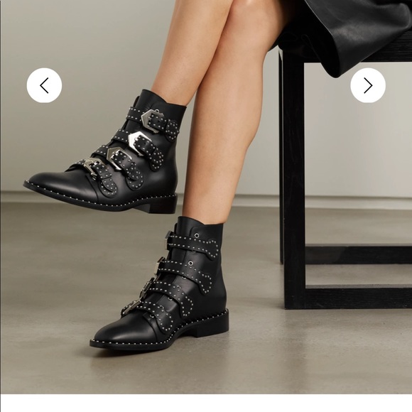 GIVENCHY Elegant studded leather ankle boots - Picture 8 of 9